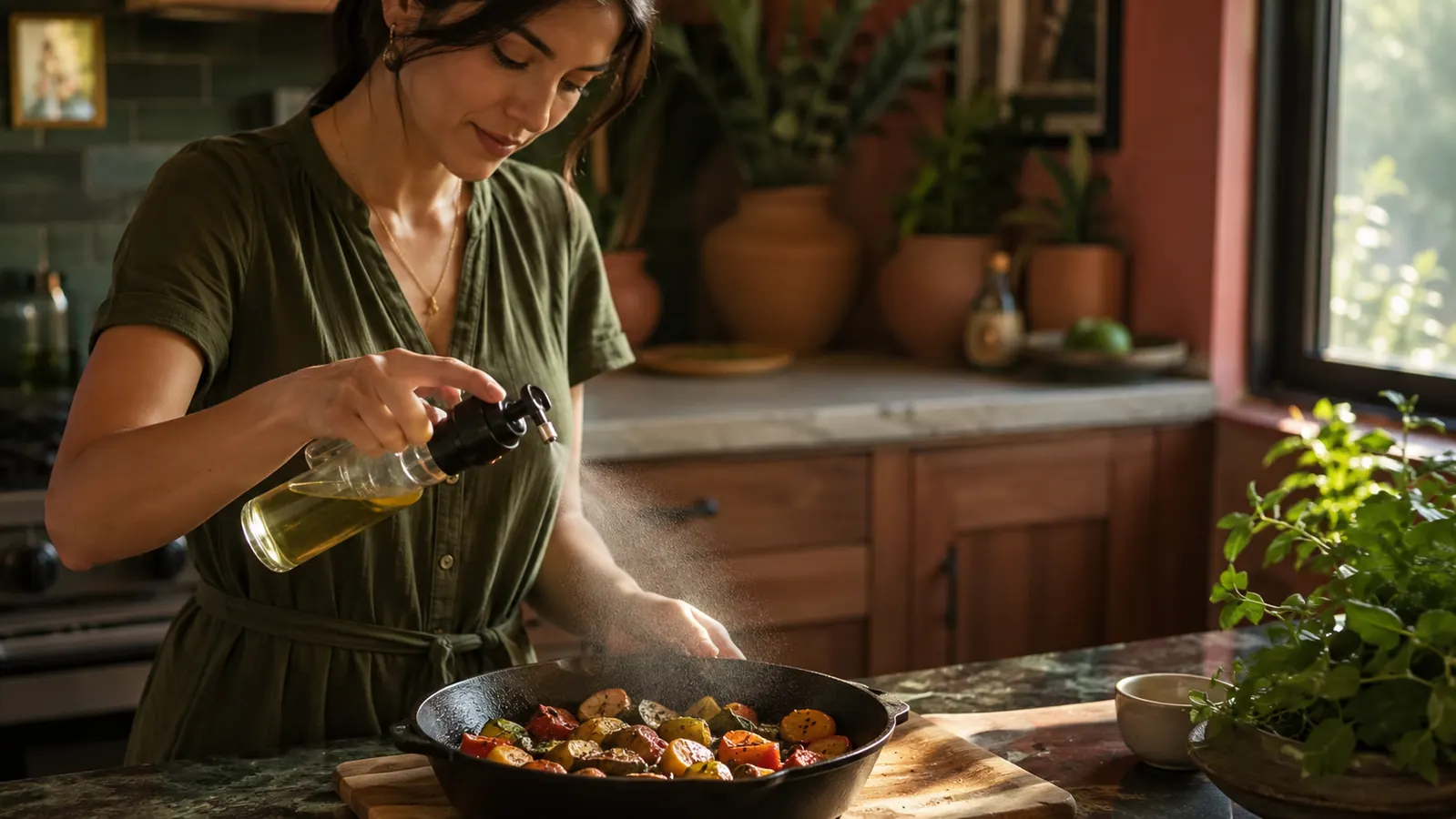 How a $8 Oil Sprayer Helped Me Actually Stick to Lighter Cooking